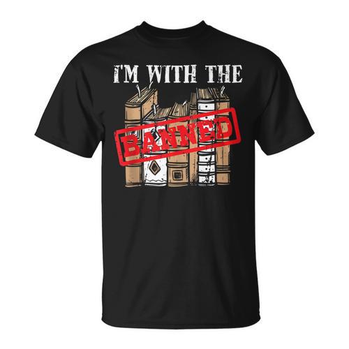 I'm With The Banned Books For a Literature Teacher T-Shirt - Bookorys