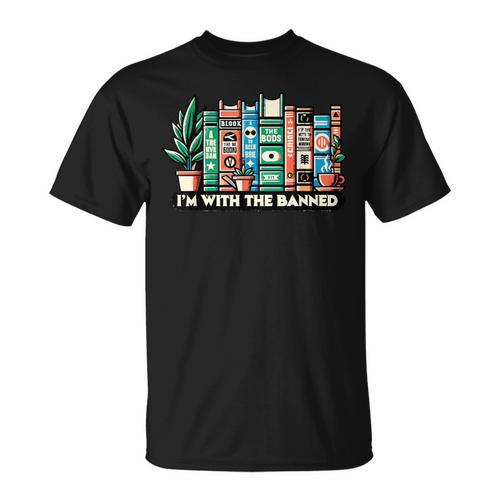 I'm With The Banned Books I Read Banned Books Lovers T-Shirt - Bookorys