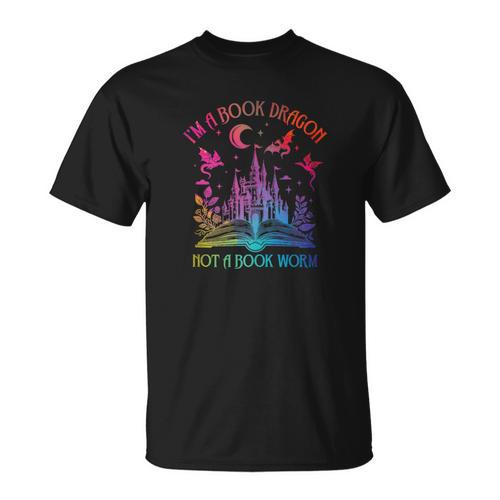 I'm A Book Dragon Not A Bookworm T-Shirt - Bookorys AU