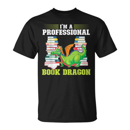 I'm a Professional Book Dragon Mythical Creatures T-Shirt - Bookorys AU