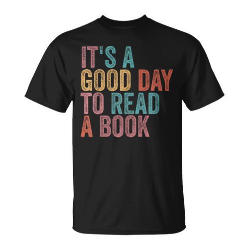 It's A Good Day To Read A Book Retro Vintage T-Shirt - Bookorys