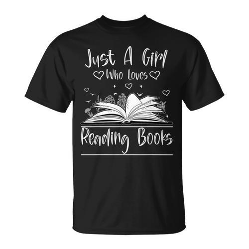 Just A Girl Who Loves Books Book Lovers T-Shirt - Bookorys