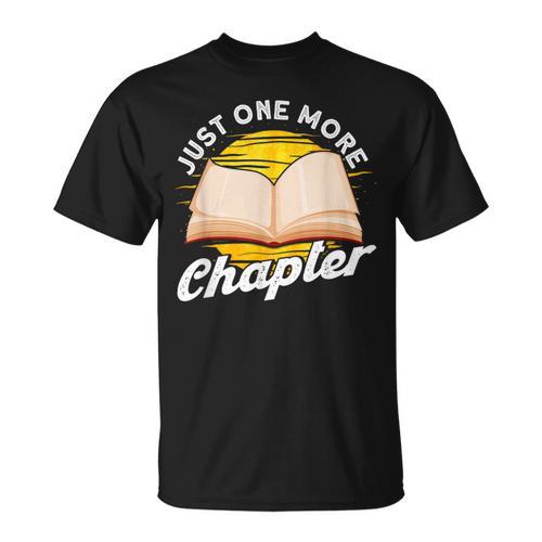 Just One More Chapter Book Reading Bookworm T-Shirt - Bookorys DE