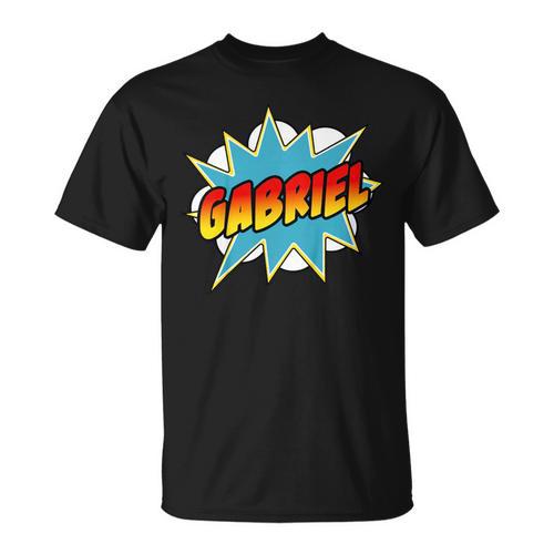 Kids Boys Gabriel Name Comic Book Superhero T-Shirt - Bookorys