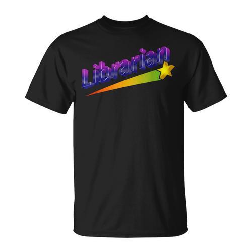Librarian Books Retro 80s Style Reading Book Lover T-Shirt - Bookorys UK