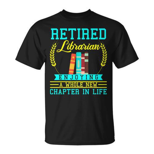 Librarian Retirement Retired Book Coworker Former 2025 T-Shirt - Bookorys DE