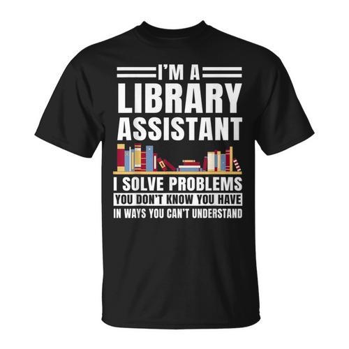 Library Assistant Books Librarian Associate Curator Keeper T-Shirt - Bookorys CA