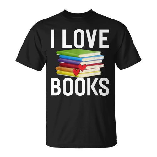 I Love Books Librarian T-Shirt - Bookorys AU