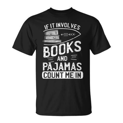 Love Books Love Pajamas For Readers T-Shirt T-Shirt - Bookorys AU