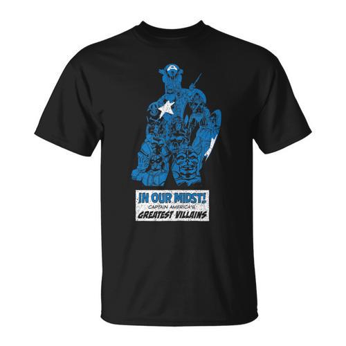 Marvel Captain America’s Greatest Villains Retro Comic Book T-Shirt - Bookorys
