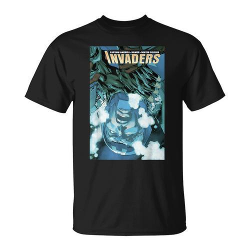 Marvel Comixology Invaders Go To Atlantis Comic Book Cover T-Shirt - Bookorys