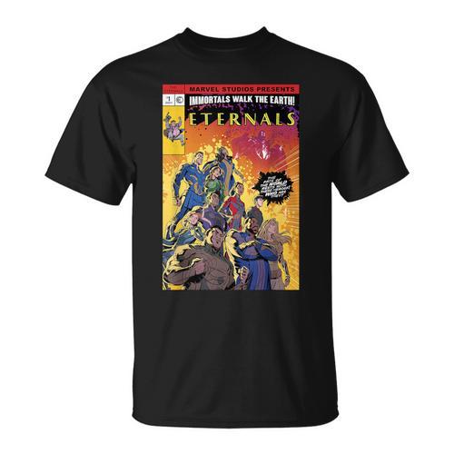 Marvel Eternals Group Shot Comic Book Cover T-Shirt - Bookorys DE