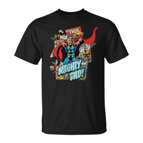 Marvel Thor Mighty Dad Comic Book Father's Day T-Shirt - Bookorys UK
