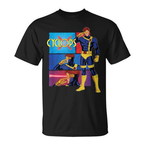 Marvel X-Men '97 Vintage Classic Cyclops Comic Book Panels T-Shirt - Bookorys
