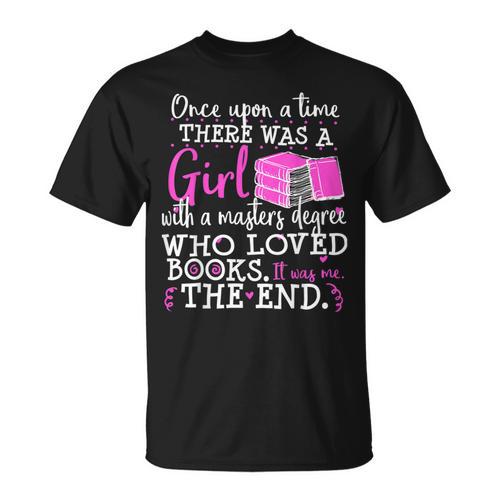 Masters Degree Graduation Book Lover Nerd Reader Geek T-Shirt - Bookorys UK