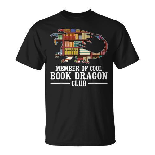 Memeber Of Cool Book Dragon Mythical Creatures T-Shirt - Bookorys