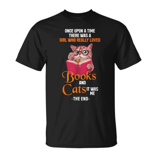 Once Upon a Time There Was a Girl Who Really Loved Books And T-Shirt - Bookorys