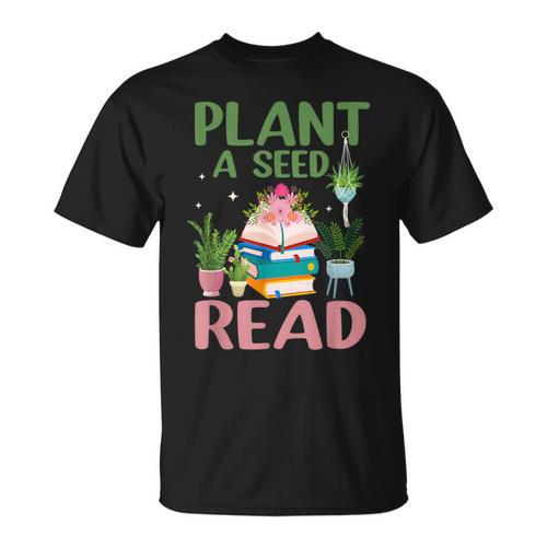 Plant A Seed Read Reading Summer 2026 Teacher Librarian Book T-Shirt - Bookorys