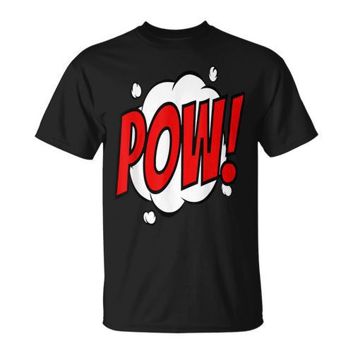 POW Comic Art Book Superhero Bubble Cartoon T-Shirt T-Shirt - Bookorys