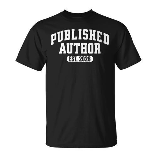 Proud Published Author 2026 Mom Dad Vintage Poet Book Writer T-Shirt - Bookorys CA