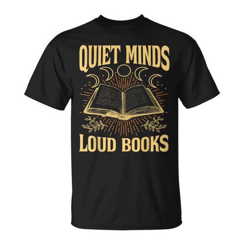 Quiet Minds Loud Books Introvert Reader Book Lover T-Shirt - Bookorys DE