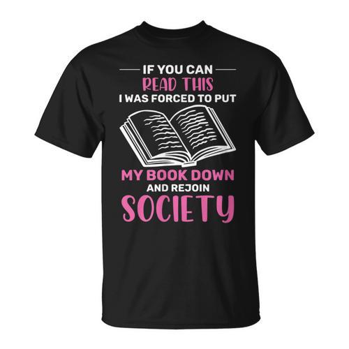 If You Can Read This Book Lovers Novel Reading T-Shirt - Bookorys UK