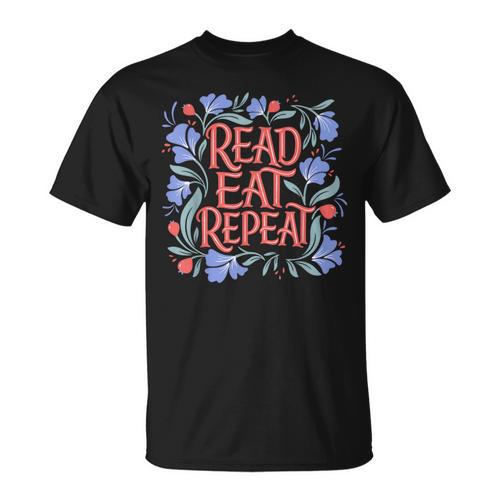 Read Eat Repeat Book Club Readers Book Lovers T-Shirt - Bookorys