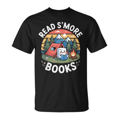 Read S'More Books Camping Lover T-Shirt - Bookorys DE