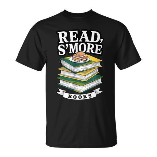 Read S'More Books Marshmallow Reading Smores T-Shirt - Bookorys