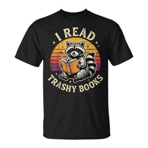 I Read Trashy Books Raccoon T-Shirt - Bookorys UK