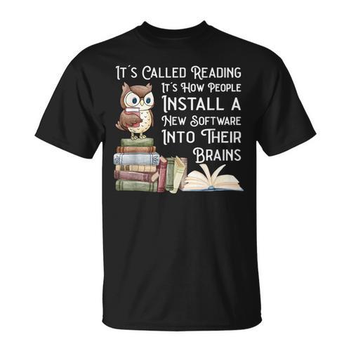 Reading Books Stimulates The Imagination Software For Brains T-Shirt - Bookorys DE
