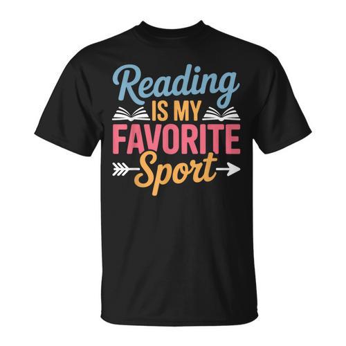 Reading Is My Favorite Sport Book Lover Saying T-Shirt - Bookorys DE