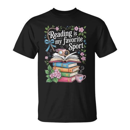 Reading Is My Favorite Sport Reader Book Lovers T-Shirt - Bookorys CA