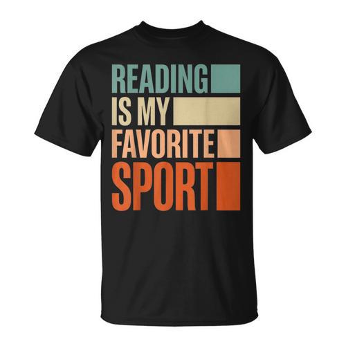 Reading Is My Favorite Sport Reader Book Worm T-Shirt - Bookorys UK