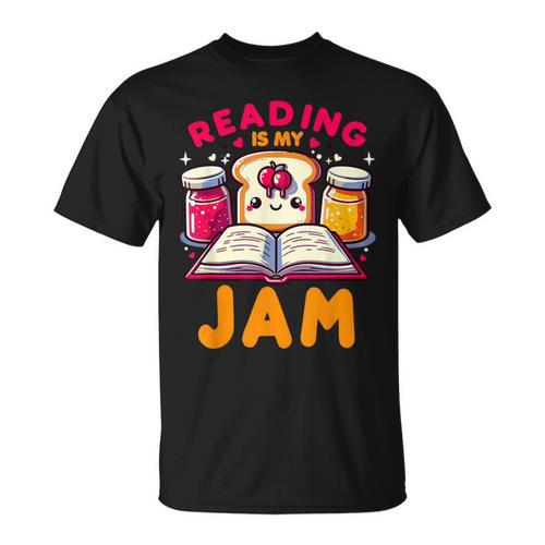 Reading Is My Jam Book Lover Kids Teacher T-Shirt - Bookorys