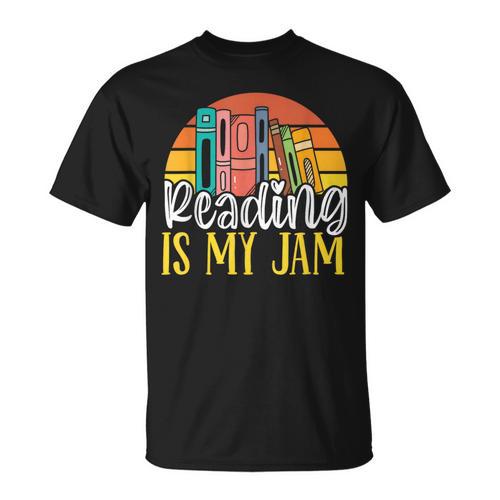 Reading Is My Jam Bookworm Book Reading T-Shirt - Bookorys