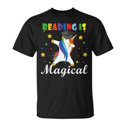 Reading Is Magical Book Lover Unicorn Student Teacher For Men Women Kids T-Shirt - Bookorys CA