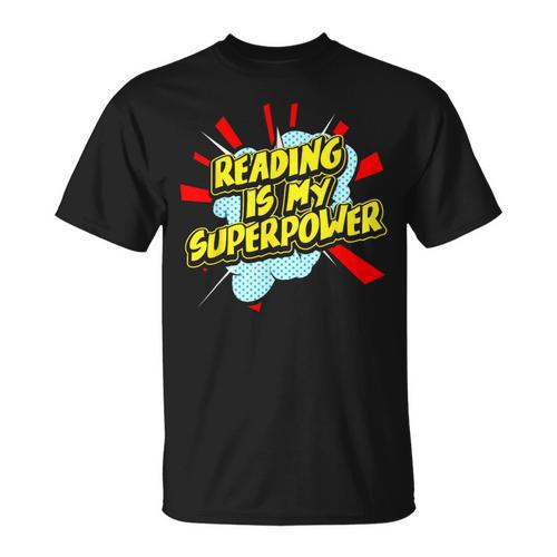 Reading Is My Superpower For a Book Lovers Readers Reading T-Shirt - Bookorys