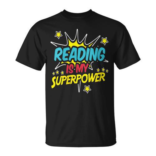 Reading Is My Superpower Book Nerds & Geeks T-Shirt - Bookorys