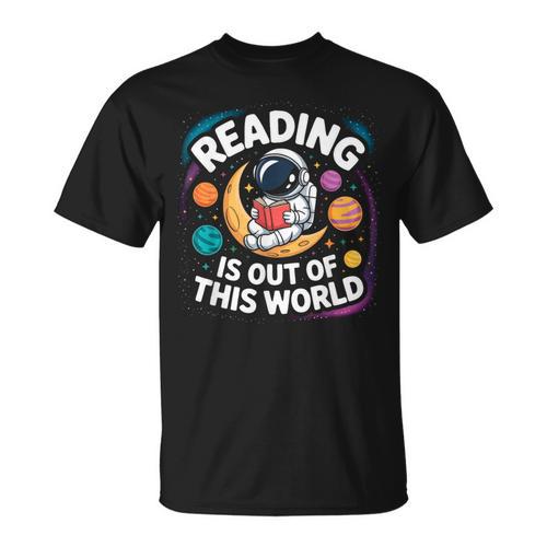 Reading Is Out Of This World Space Books Lover T-Shirt - Bookorys DE