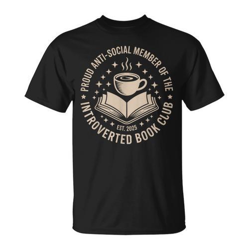 Retro Proud Introverted Book Club Anti Social Reader T-Shirt - Bookorys AU