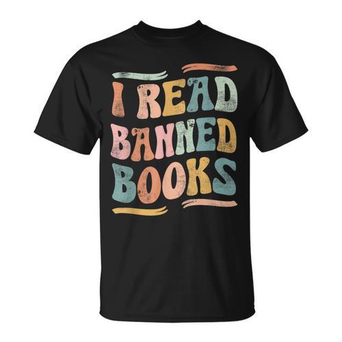 Retro I Read Banned Books Shirt T-Shirt - Bookorys DE