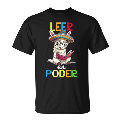 Spanish Reading Book Lover Sloth Maestra Leer Es Poder T-Shirt - Bookorys