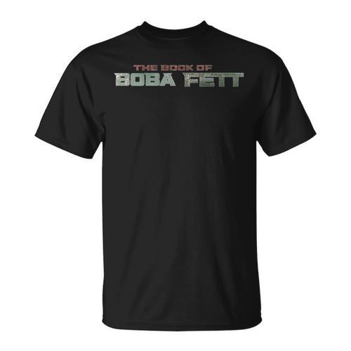 Star Wars The Book Of Boba Fett Text Logo T-Shirt - Bookorys