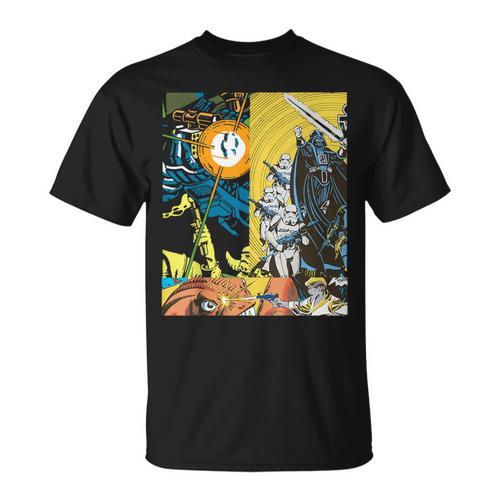 Star Wars Comic Books Battles Darth Vader And Stormtroopers T-Shirt - Bookorys CA