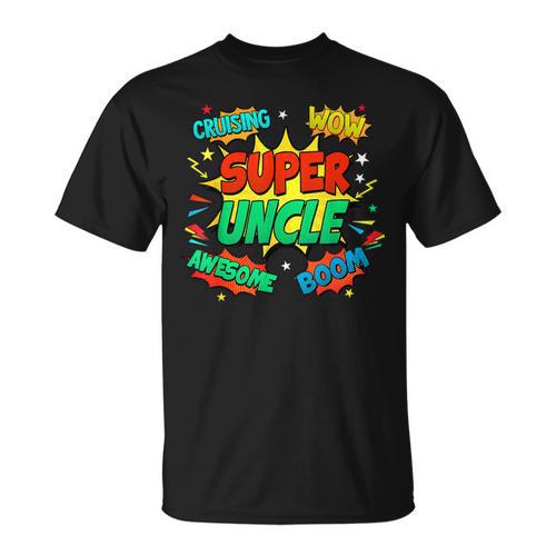 Superhero Uncle Costume For Men Comic Book Birthday T-Shirt - Bookorys UK