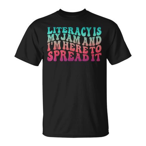 Teaching Pun Literacy Is My Jam Librarian Book Lover Teacher T-Shirt - Bookorys CA