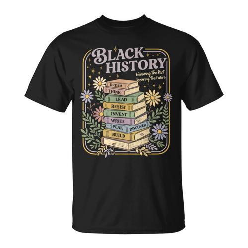History Month Books Black African American Teachers T-Shirt - Bookorys AU