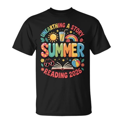 Unearth a Story Summer 2026 Summer Reading Program Book T-Shirt - Bookorys