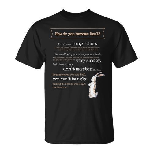 Velveteen Rabbit Book Quote 1922 Becoming Real Skin Horse T-Shirt - Bookorys